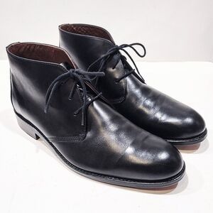 Johnston & Murphy XC4 Waterproof Chukka Boots Mens 9.5M Black Leather 15-1837